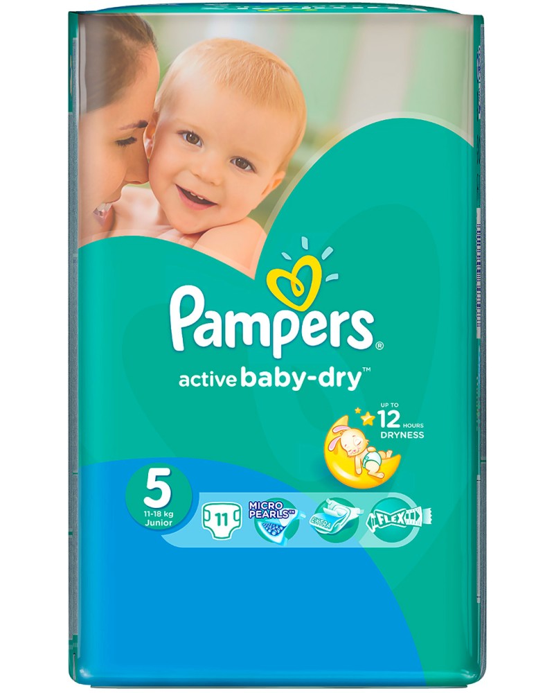 Pampers Active Baby Dry 5 - Junior -          11  18 kg - 