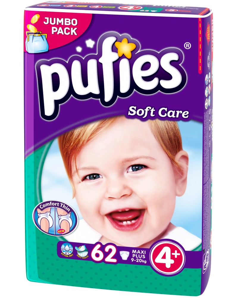 Pufies Soft Care - Maxi Plus -          9  20 kg - 