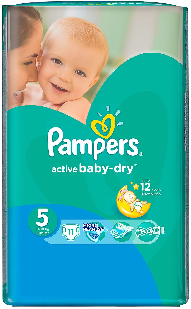 store.bg - Pampers Active Baby Dry 5 - Junior - Пелени за еднократна ...