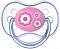 Розова силиконова залъгалка със симетрична форма - От серия "Newborn Baby" - 