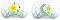 Флуоресцентни ортодонтични силиконови залъгалки - Air55 Night - Комплект от 2 броя за бебета над 6 месеца - 