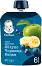 Nestle Gerber - Пауч ябълка, боровинка и банан - Опаковка от 90 g за бебета над 6 месеца - 
