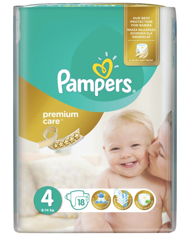 Pampers Premium Care 4 - Maxi -          8  14 kg - 