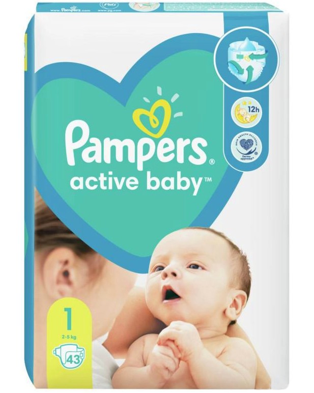  Pampers Active Baby 1 - 43 ,   2-5 kg - 