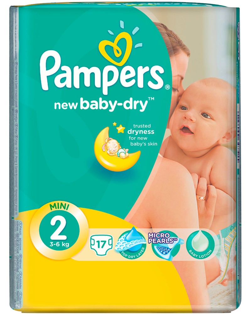 Pampers New Baby Dry 2 - Mini -          3  6 kg - 