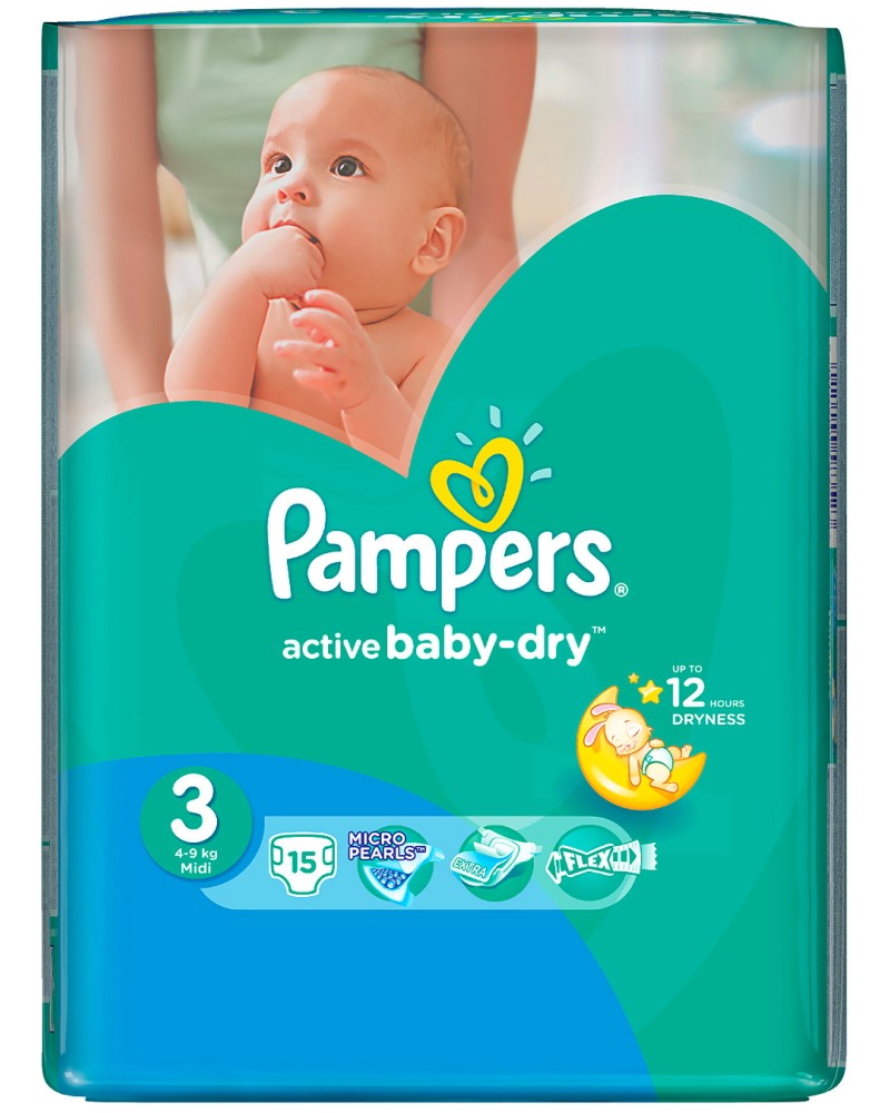 Pampers Active Baby Dry 3 - Midi -          4  9 kg - 