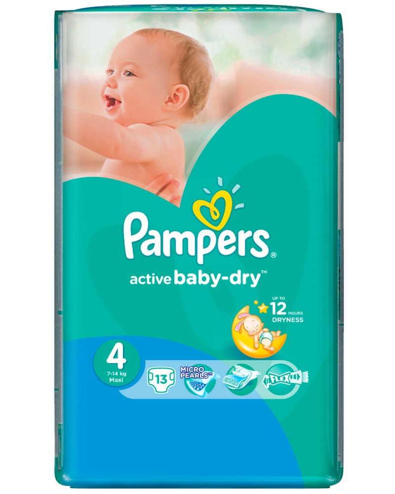 Pampers Active Baby Dry 4 - Maxi -          7  14 kg - 