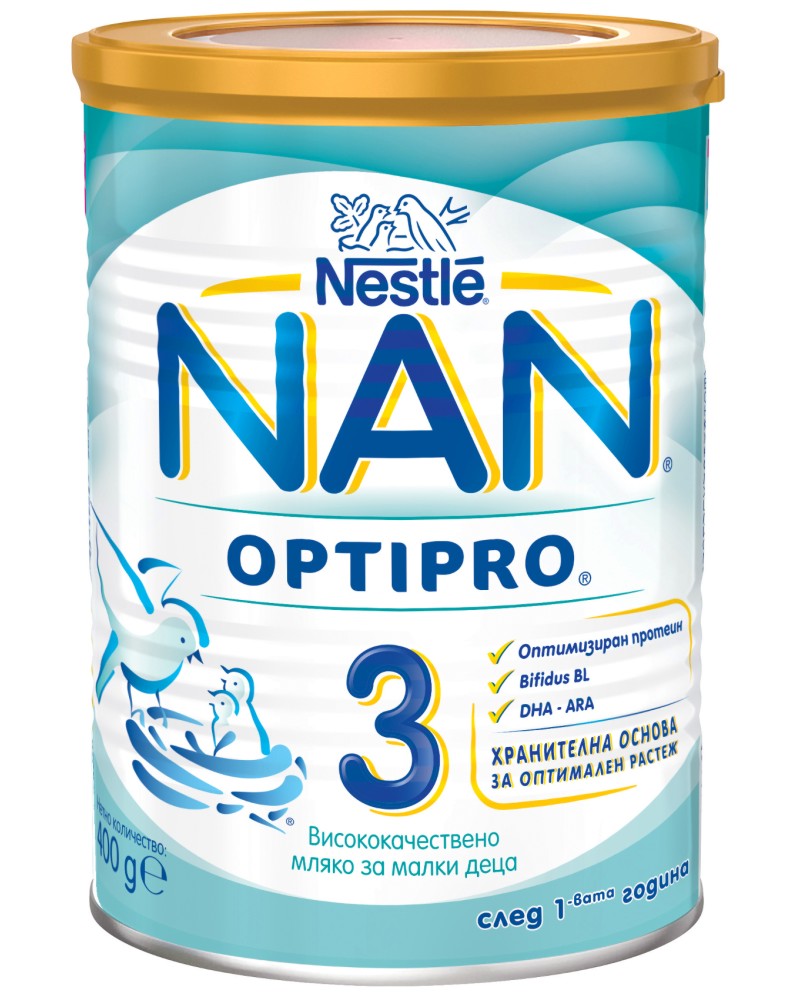        - Nestle NAN OPTIPRO 3 -    400 g  800 g   12  - 