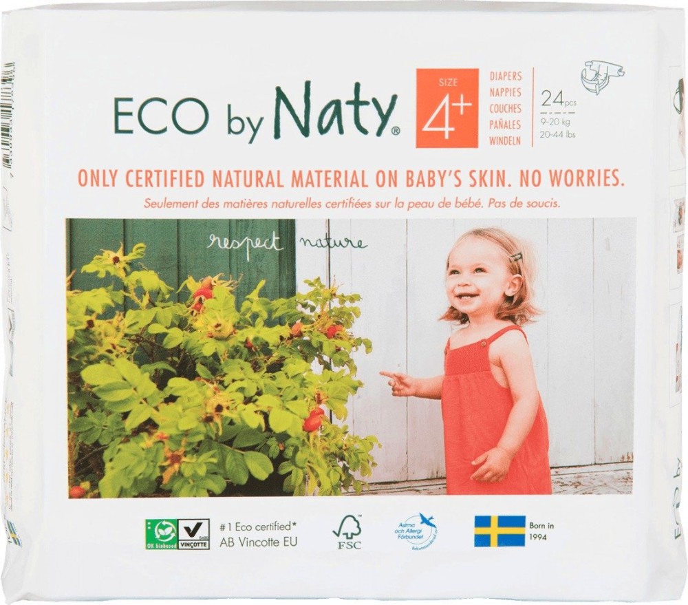 Naty By Nature Babycare - 4+ -           9  20 kg - 