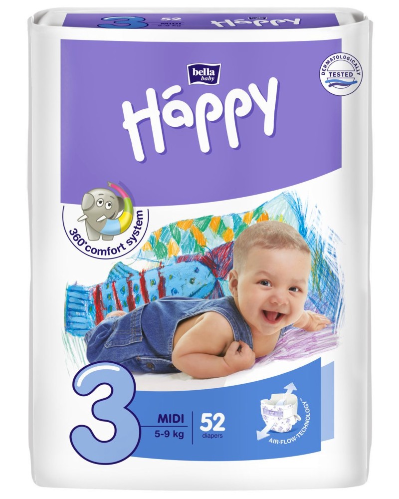 Bella Baby Happy - Midi 3 -          5  9 kg - 