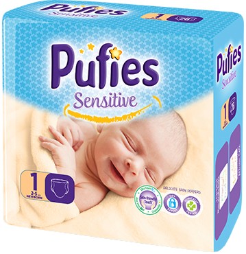 Pufies Sensitive 1 - Newborn -          2  5 kg - 
