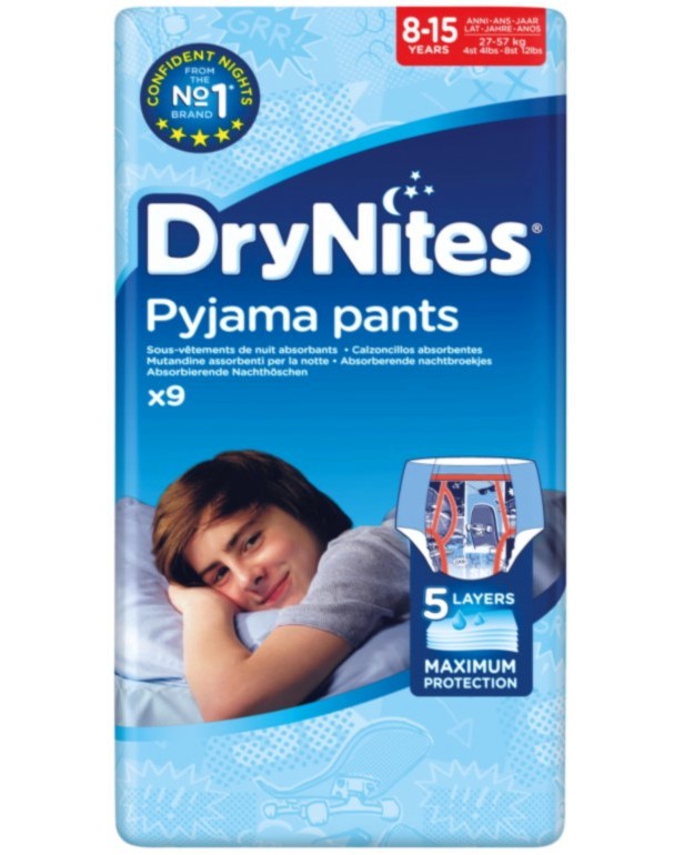 Huggies DryNites Pyjama Pants Boy Large - 9 ,   27-57 kg - 