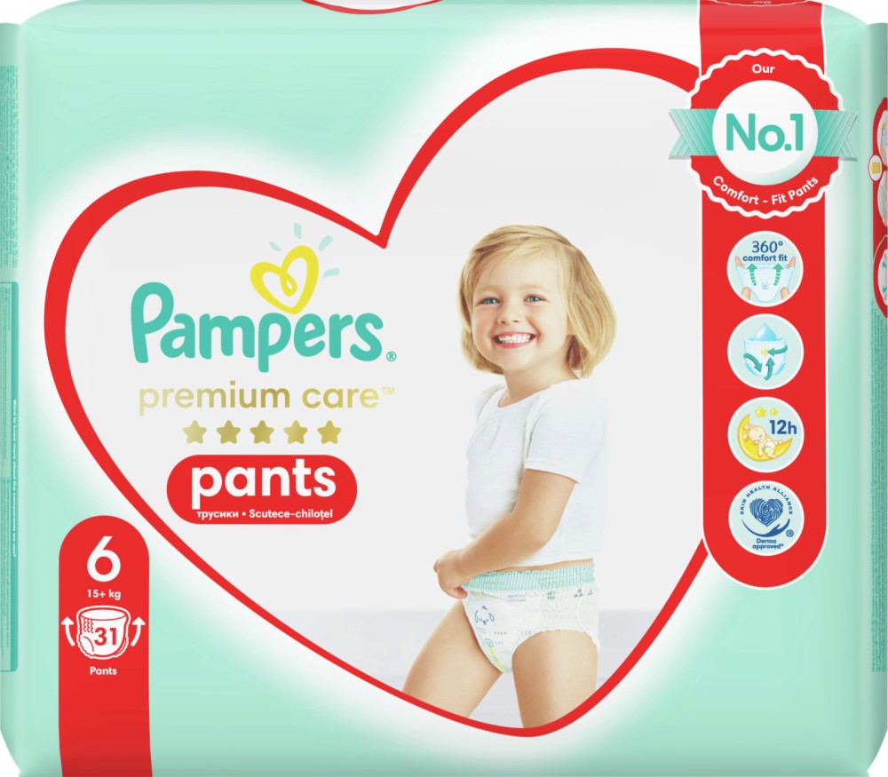  Pampers Premium Care Pants 6 - 31  36 ,   15+ kg - 