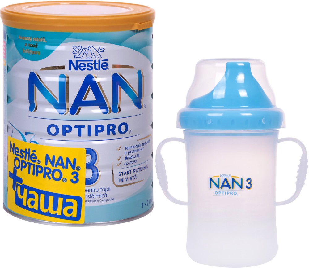        - Nestle NAN OPTIPRO 3 +  210 ml -    800 g   12  - 