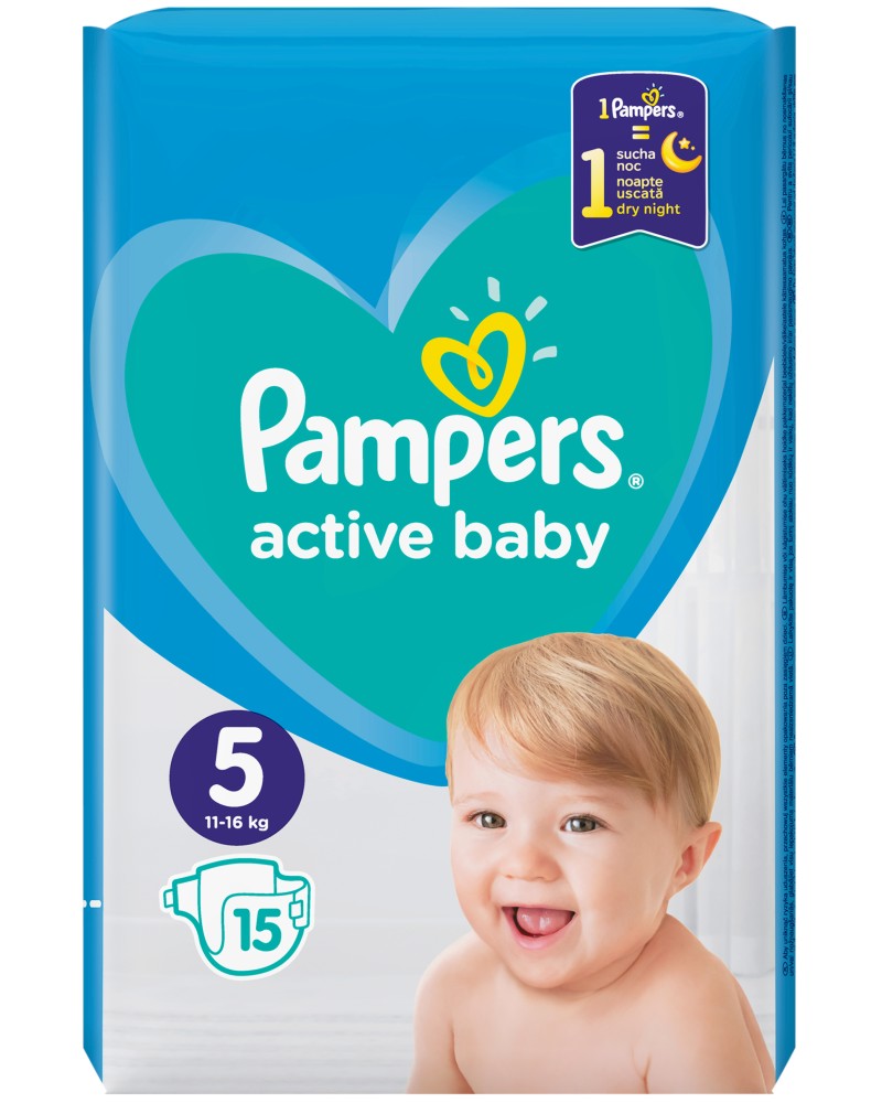  Pampers Active Baby 5 - 15÷150 ,   11-16 kg - 