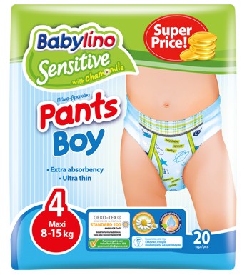 Babylino Sensitive Pants Boy - Maxi 4 -          8  15 kg - 