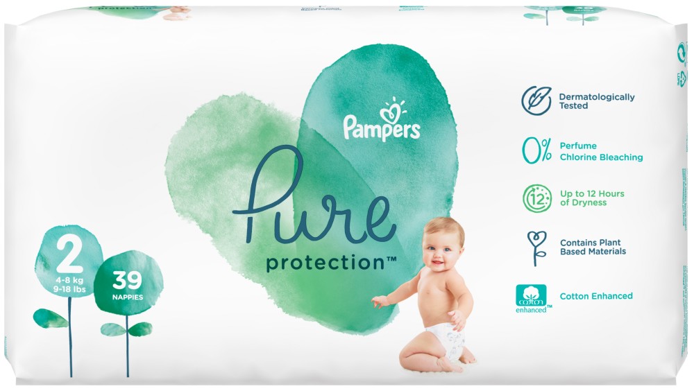  Pampers Pure Protection 2 - 39 ,   4-8 kg - 