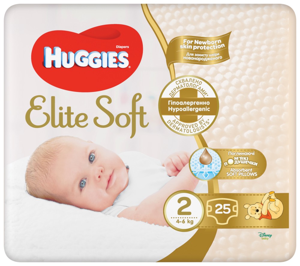  Huggies Elite Soft 2 - 25  66 ,   4-6 kg,     - 