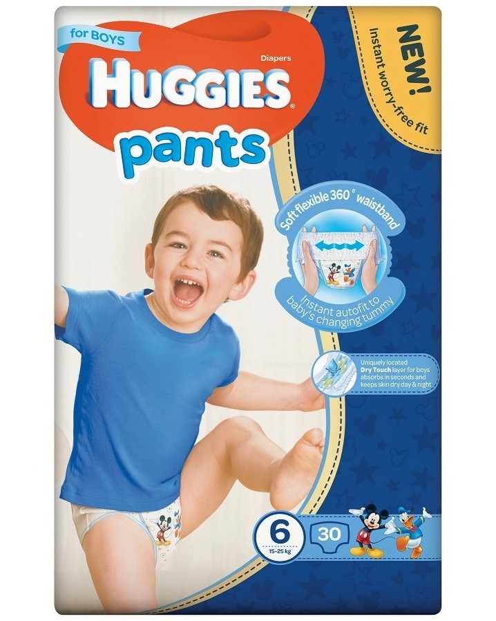  Huggies Pants Boy 6 - 30 ,   15-25 kg - 