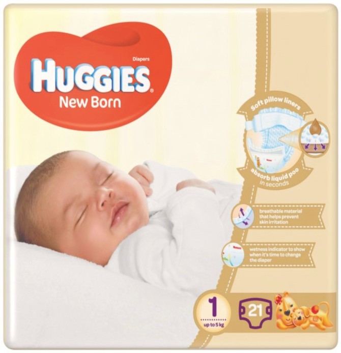 Huggies New Born 1 -          5 kg - 