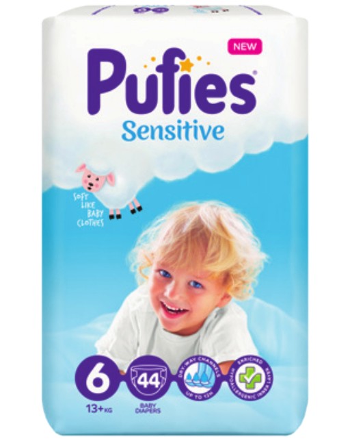  Pufies Sensitive 6 Extra Large - 44  66 ,   13+ kg - 