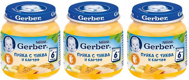 Nestle Gerber -        -   125 g    6  2 + 1  - 
