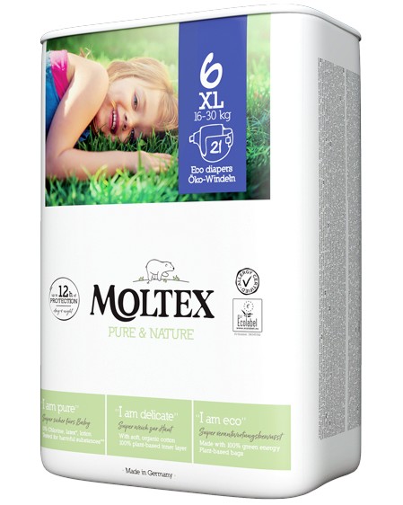   Moltex Pure & Nature 6 XL - 21 ,  16-30 kg - 