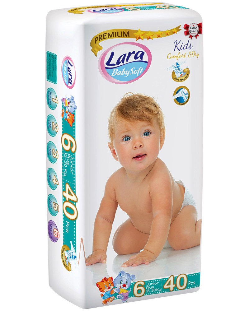  Lara Baby Soft Premium 6 Junior Plus - 40 ,   15-30 kg - 