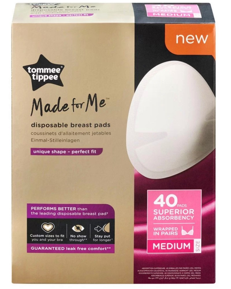    Tommee Tippee Made for Me Medium - 40  - 