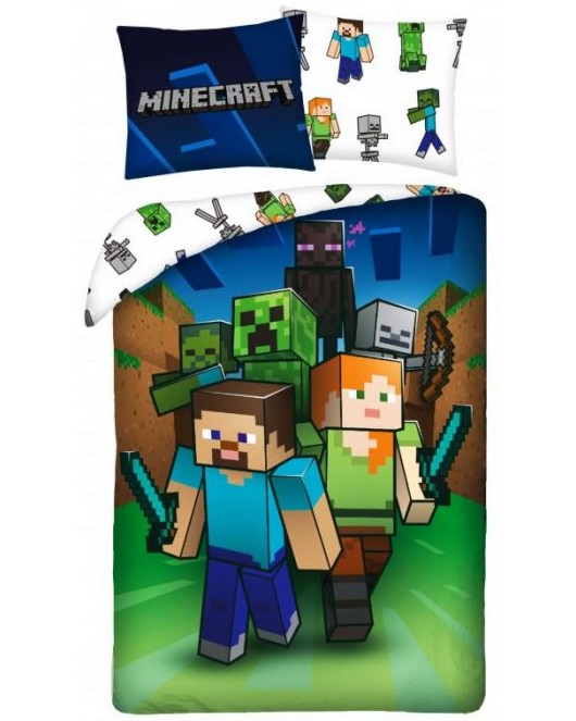     2  Steve and Alex - 140 x 200 cm.   Minecraft - 
