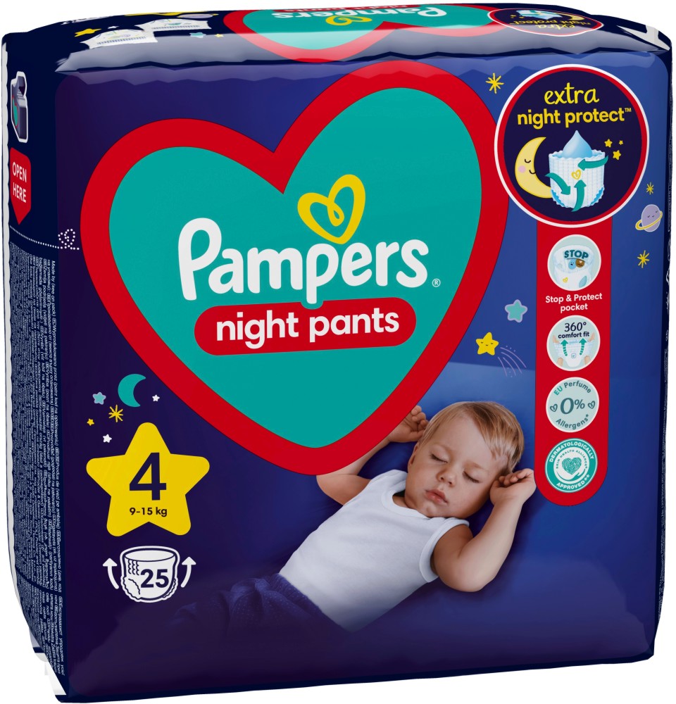  Pampers Night Pants 4 - 25 ,   9-15 kg - 