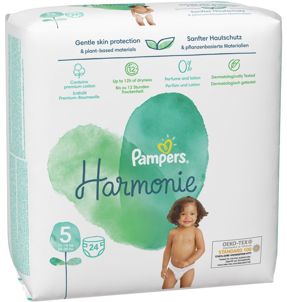  Pampers Harmonie 5 - 24 ,   11-16 kg - 