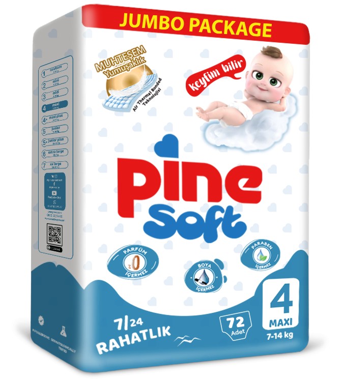  Pine Soft 4 Maxi - 72 ,   7-14 kg - 