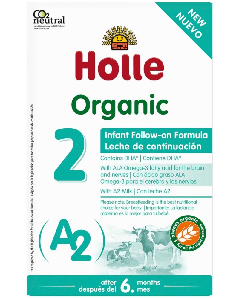     Holle Organic A2 2 - 400 g,  6+  - 