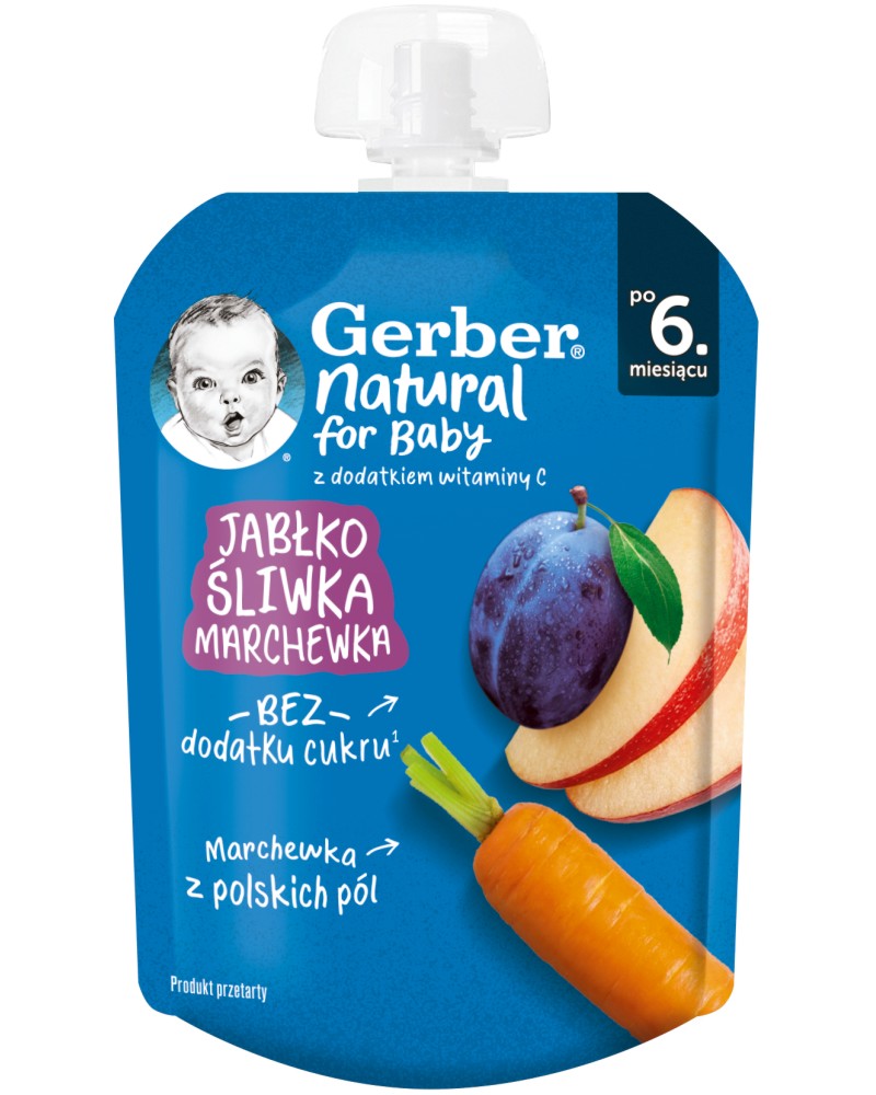    ,    Nestle Gerber Natural for Baby - 80 g,  6+  - 