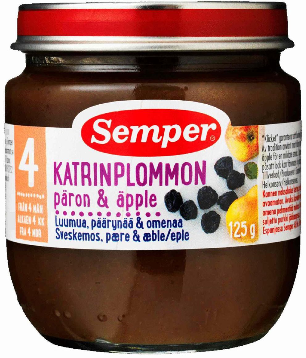 Пюре за 4 месечно бебе Semper - store.bg