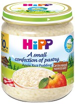 Био десерт от мляко с ориз и ябълка HiPP - 200 g, за 10+ месеца - продукт