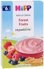 Инстантна пробиотик млечна каша с горски плодове HiPP - 250 g, за 6+ месеца - продукт