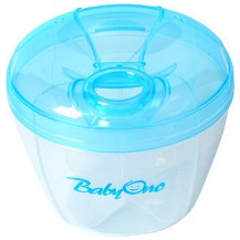 Контейнер за сухо мляко BabyOno - С 4 разделения, за 0+ месеца - продукт