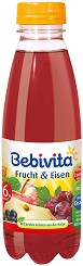 Сок от червени плодове със съдържание на желязо - Шише от 500 ml за бебета над 6 месеца - продукт