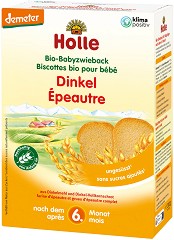 Holle - Бебешки био сухари от спелта - Опаковка от 200 g за бебета над 6 месеца - продукт