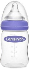 Бебешко шише Lansinoh Natural Wave - 160 ml, за 0+ месеца - шише