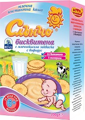 Инстантна млечна каша - Бисквита с млечнокисела закваска и бифидус - Опаковка от 200 g за бебета над 6 месеца - продукт