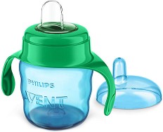 Преходна чаша Philips Avent - 200 ml, с мек накрайник, за 6+ месеца - чаша