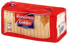 Пшенични сухари Papadopoulos Goldies - 125 g ÷ 510 g - продукт