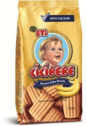 Бебешки бисквити с банан Eti Mek Cicibebe Banana - 172 g, за 6+ месеца - продукт