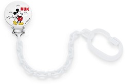 Клипс за залъгалка с верижка NUK - На тема Мики Маус - продукт