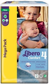 Libero - Comfort 4 - Пелени за еднократна употреба за бебета с тегло от 7 до 11 kg - продукт