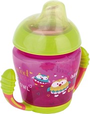 Неразливаща се чаша с мек накрайник и дръжки - 230 ml - За бебета над 9 месеца - чаша