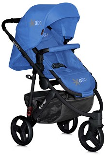 Бебешка количка 2 в 1 Lorelli Monza 3 - С кош за новородено, лятна седалка, чанта и аксесоари - количка